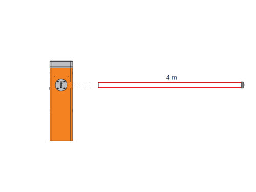 S4BAR - automatická závora SBAR pro rameno 4 m